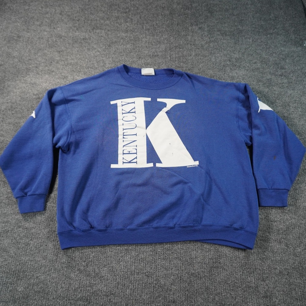 Vintage Lee Kentucky Sweatshirt Mens 2XL Blue Pullover Heavyweight Spellout Logo